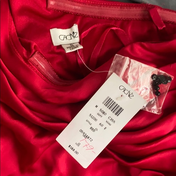 Red ruched dress - Picture 3 of 4